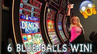 Laycee Steele Makes the Dragon Rise! •6 Blue Balls BIG WIN! •| Slot Ladies
