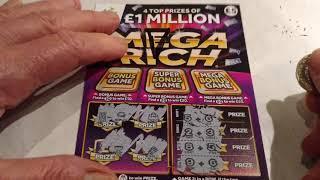Scratchcard Wednesday...Game on...20X CASH...MEGA RICH..PAY OUT..TRIPLE 7