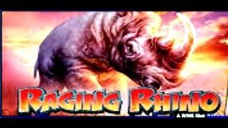 WMS - Life of Luxury ( Raging Rhino ) : First Attempt -  2 Bonuses and a Line Hit