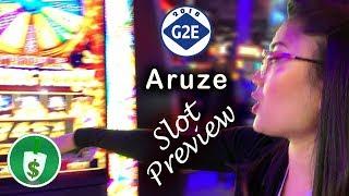 #G2E2018 Aruze - Wheels Go Round, Wild Explosion, Triple Burning Wheel slot machines