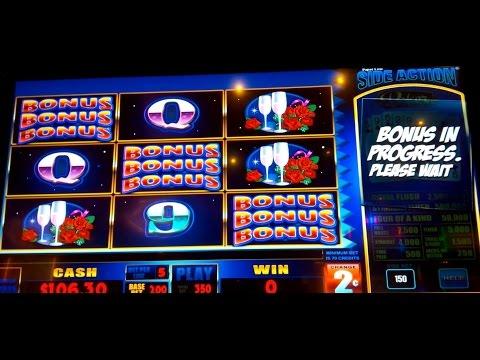 Moon Struck Slot Machine $7 Max Bet *LIVE PLAY* Bonus & Side Action Poker!