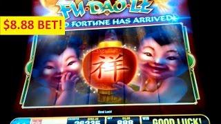 Fu Dao Le Slot Machine $8.88 Bet - Good Fortune Babies, Red Envelope, and Free Spins Bonuses!