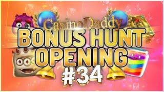€37000 Bonus Hunt - Casino Bonus opening from Casinodaddy LIVE Stream #34