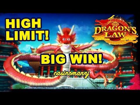 HIGH LIMIT!!! Dragon's Law Slot - BIG BET | BIG WIN!! - Slot Machine Bonus