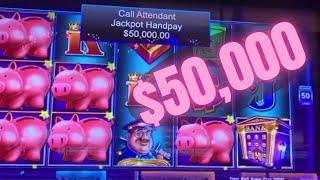 ⋆ Slots ⋆$50,000 Piggy Jackpot at Tampa Hardrock as it happens!!!!⋆ Slots ⋆