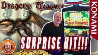 •Dragon's Treasure SURPRISE HIT! •Big Jackpot Win! •Konami Week