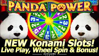 NEW Konami Slots! Panda Power Thunder Warrior and Chinese Ingot, Live Play and Free Spins Bonuses!