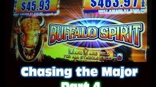 Buffalo Spirit MAX BET BIG WIN Chasing the Major PART 4 Slot Machine Progressive Hunt