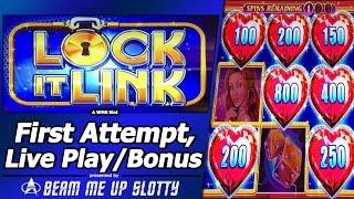 Lock It Link Diamonds Slot - First Attempt, New slot, Nice Free Spins + Re-Spin Bonus Win