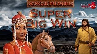 SUPER BIG WIN ON MONGOL TREASURES SLOT (ENDORPHINA) - 1€ BET!