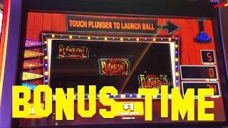 Flippin' Out live play at max bet with BONUS round 1$ high limit denom slot machine