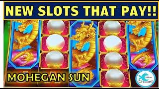 WE PLAYED ALL THE NEW SLOTS AT MOHEGAN SUN AND WON!!! DROP & LOCK SLOT MACHINE, ATHENA UNLEASHED