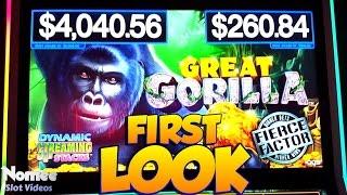 * NEW GAME! * Great Gorilla Slot Machine by AGS - First Look!