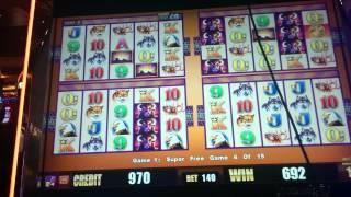 Wonder 4 Buffalo Super Free Games Slot Machine Bonus - Fail