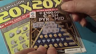 Edge of seat BIG Scratchcard game...GOLDFEVER cards..Cash Pyramids..Happy Birthday..20X Lotto.