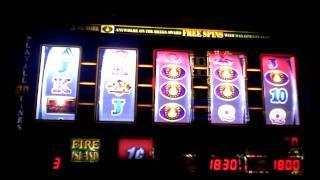 Fire Island slot machine bonus win at Mohegan Sun Poconos
