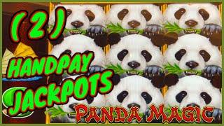 (2) HANDPAY JACKPOTS HIGH LIMIT Dragon Link Panda Magic $50 Bonus Round & $100 Line Hit Slot Machine