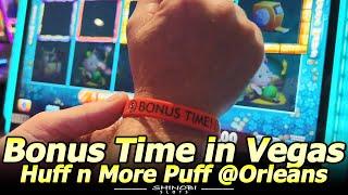 Bonus Time in Las Vegas with Bonus Time! Slots. Still Playing Huff n More Puff Looking for Mansions!