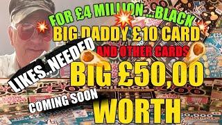 •40 LIKES or over.•.and sometime this week.•we will do•£50,00 scratchcards.•includes BIG DADDY•