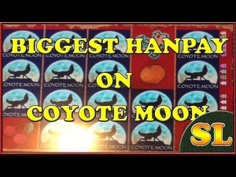 Coyote Moon Biggest Jacktop Handpay Win on Youtube 10 cents machine $20 spin ** SLOT LOVER **