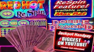 $300 BETS LEADS TO A MASSIVE JACKPOT WIN ON DOUBLE DIAMOND SLOT MACHINE ⋆ Slots ⋆ HIGH LIMIT ROOM BETS