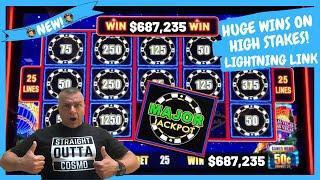 •Jackpot After Jackpot! High Limit Lightning Link High Stakes•