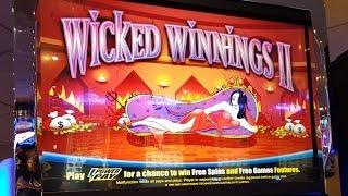 Wicked Winnings II - live play & bonus & line hit Big Win slot win - 2c denom #5