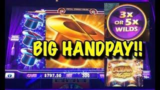 HANDPAY: HOLD ONTO YOUR HAT, Ocean Magic Grand, Celestial Sun Riches
