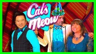 Upto $10/Spin! HIGH LIMIT Cat's Meow Slot Machine Bonuses With EvoniDiana, Rex & SDGuy1234