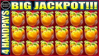 INCREDIBLE 4 JACKPOT HANDPAYS! HIGH LIMIT RED FORTUNE SLOT MACHINE