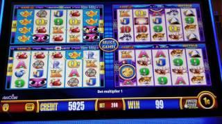 LIVE PLAY on Wonder 4 Slot machine - Miss Kitty & Buffalo Deluxe - 6/8/17