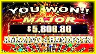 AMAZING HIGH LIMIT SLOTS ACTION! 4 HANDPAYS INCLUDING A MAJOR JACKPOT!