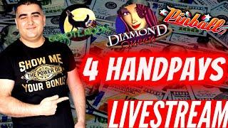 4 Handpay Jackpots On High Limit Slot Machines! Highlighted JACKPOTS FROM Live Streams ! Huge Wins