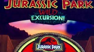 NEW! Jurassic Park Wild Excursion Slot Machine- Live Play!