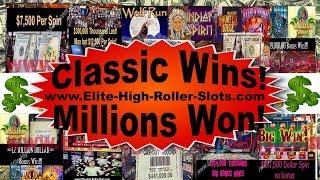 Millions PLUS Won! Classic Vegas High Limit Stakes Video Slots Jackpot, Handpay, Aristocrat, IGT   P