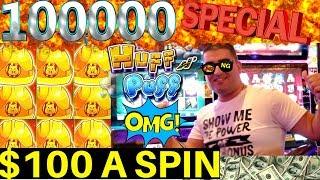 $100 A SPIN Live Stream  For 100,000 Subscribers! The Power Of NG SLOT's Bonus