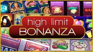 • 1 HOUR - HIGH LIMIT Bonanza • • $9-$60/Spin #WINNING • Slot Machine Pokies in Las Vegas