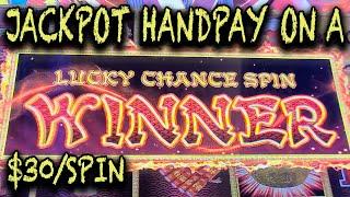 LUCKY CHANCE SPIN HANDPAY JACKPOT on Dragon Link Slot Machine In Las Vegas!!!