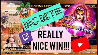Big Bet!! Really Nice Win From Madame Destiny Slot!!