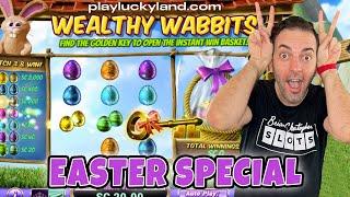 ⋆ Slots ⋆  Wealthy Wabbits ⋆ Slots ⋆ Easter Special on PlayLuckyland.com