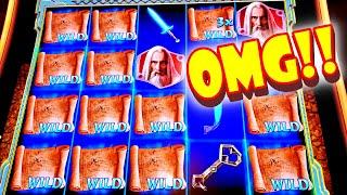 FIRST SPIN NO BONUS!! * WE GOT THE EGG!! * MOM BETS BIG!! - Las Vegas Casino Hobbit Slot Machine Win