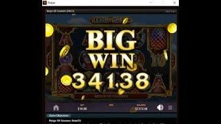 Big Win playing online slots and poker on Ignition Casino