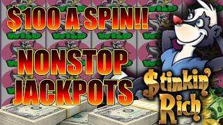 $100 High Limit Stinkin’ Rich Slots! ⋆ Slots ⋆ Max Bet Jackpots!