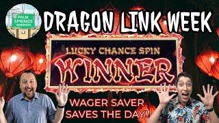 Down to $0 on Dragon Link when a Wager Saver brings the BONUS!