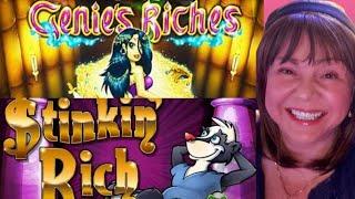 Stinkin Rich Bonus Re-Triggers & Genie's Riches Bonuses!