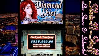 Diamond Skies Slot Play Seven Figure Jackpot - Tacos on the house!