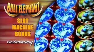 Bull Elephant - *Nice Win* + RETRIGGER! - Slot Machine Bonus