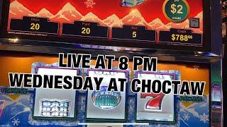 $1000K LIVE AT CHOCTAW WEDNESDAY AT 8 PM 9/16!! HIGH LIMIT SLOTS HUGE WINS !!!