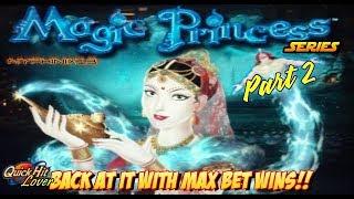 MAGIC PRINCESS Series Part 2 MAX BET Slot Bonuses BIG WINS!