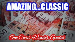WOW!....What A Fantastic One Card Wonder Scratchcard Classic Special.. mmmmmmMMM
